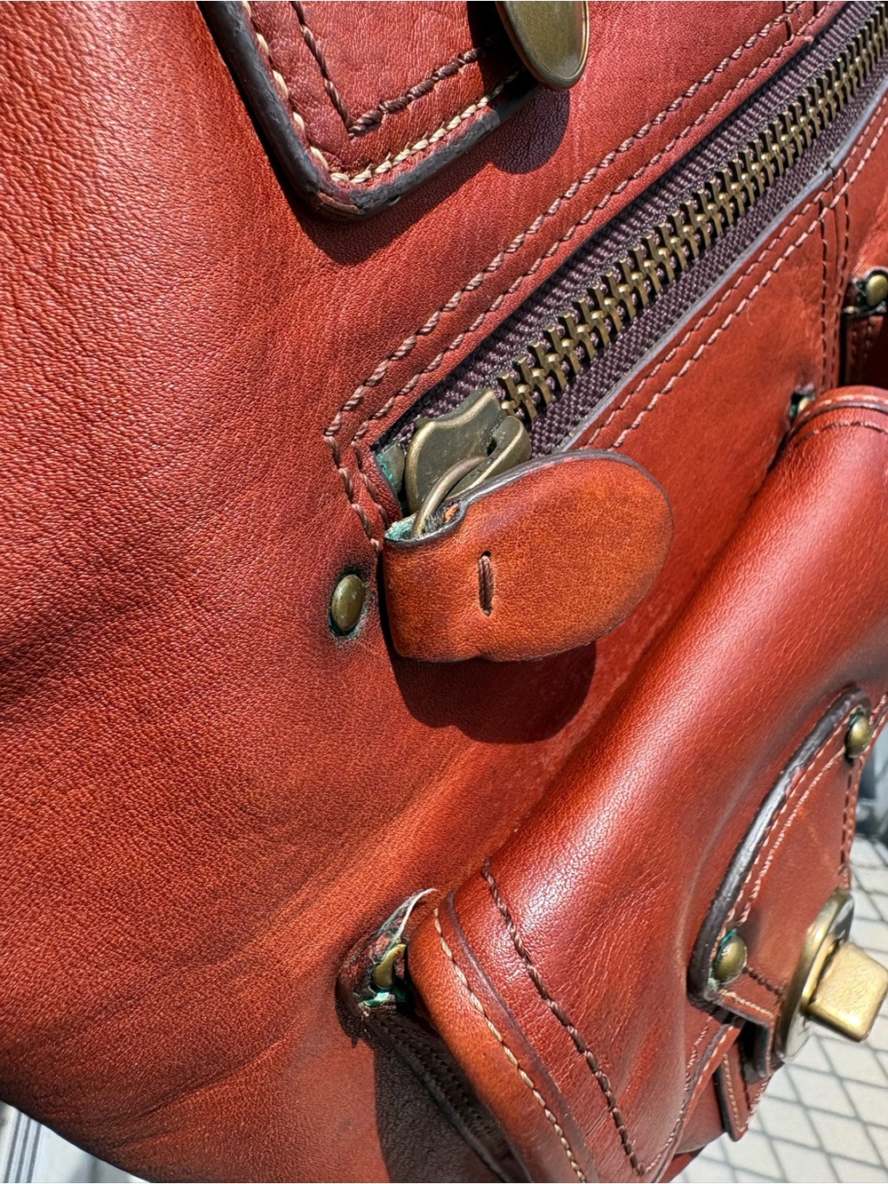 Coach Whiskey 65th Anniversary Tote with Front Pockets - Picture 9 of 16